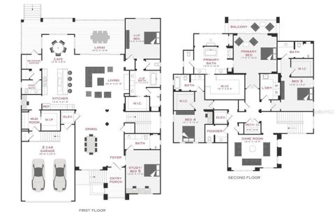 House in Tampa, Florida 4 bedrooms, 485.6 sq.m. № 1812974 - photo 2