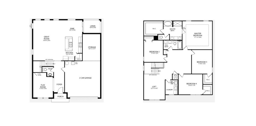 Townhouse in Polk County Scattered in Haines City, Florida 4 rooms, 260 sq.m. № 280140