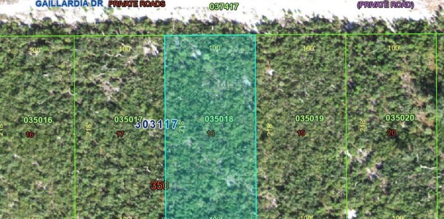 Terreno en Indian lake estates, Florida № 2197532