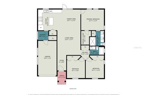 House in Tampa, Florida 3 bedrooms, 129.41 sq.m. № 2393486 - photo 27