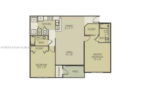 Condo in Coconut Creek, Florida, 2 bedrooms  № 2060126