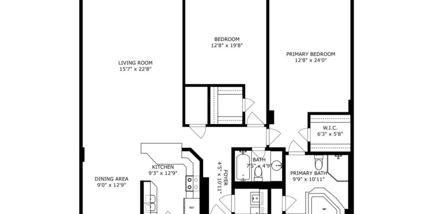 Condo in Miami, Florida, 2 bedrooms  № 1208218