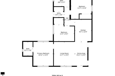 House in Hollywood, Florida 2 bedrooms, 106.28 sq.m. № 2292614 - photo 2