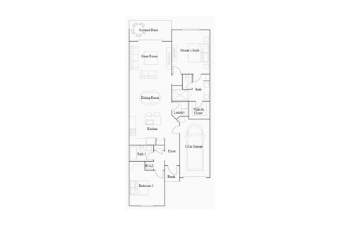 House floor plan «121SQM», 2 bedrooms in AVALON TRAILS