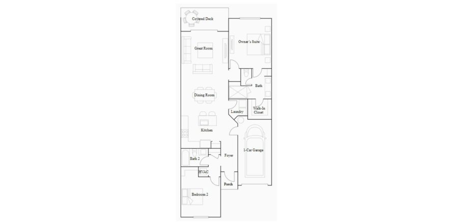House floor plan «121SQM», 2 bedrooms in AVALON TRAILS