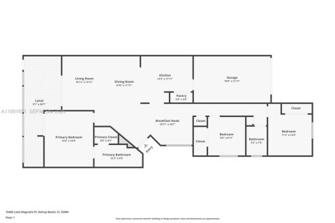 Купить виллу или дом в Делрей-Бич, Флорида 3 спальни, 135.92м2, № 2052087 - фото 22