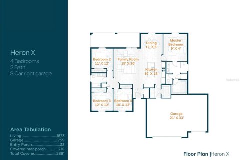 House in Ocala, Florida 4 bedrooms, 174.01 sq.m. № 1723522 - photo 30