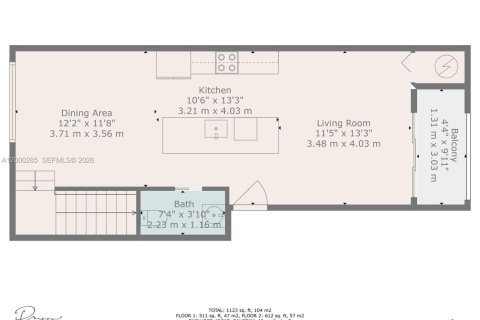 Condominio en venta en Miami, Florida, 2 dormitorios, 129.32 m2 № 2186059 - foto 2