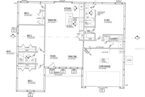 Villa ou maison à louer à Dunnellon, Floride: 4 chambres, 143.53 m2 № 2122796 - photo 2