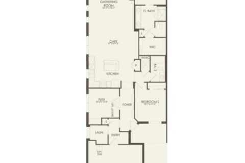 House floor plan «House», 2 bedrooms in Del Webb BayView