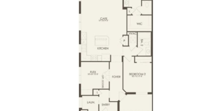 Планировка виллы или дома «House» 2 спальни в ЖК Del Webb BayView