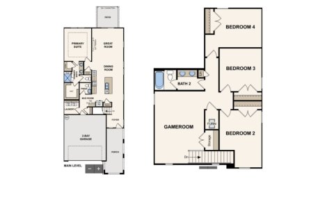 Property floor plan «House», 4 bedrooms in Single-Family Homes at Concourse Crossing