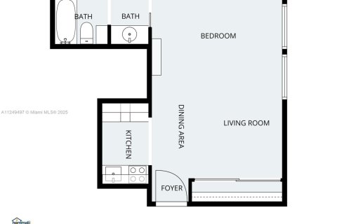 Снять в аренду кондоминиум в Майами-Бич, Флорида 41.81м2, № 1964442 - фото 21