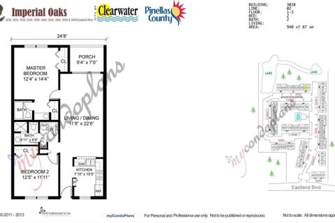 Copropriété à louer à Clearwater, Floride: 2 chambres, 97.55 m2 № 2387448 - photo 21