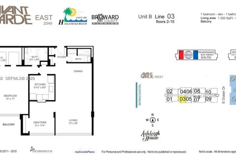Condo in Hallandale Beach, Florida, 1 bedroom  № 2040996 - photo 23