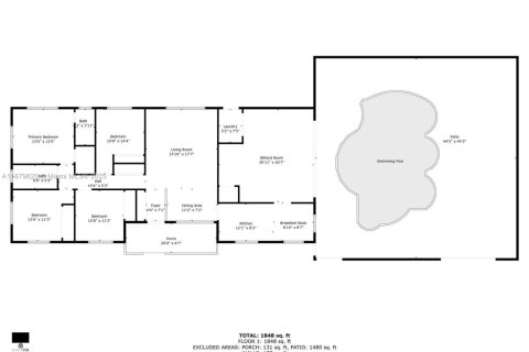 Casa en alquiler en Miami, Florida, 4 dormitorios, 204.38 m2 № 1928808 - foto 21