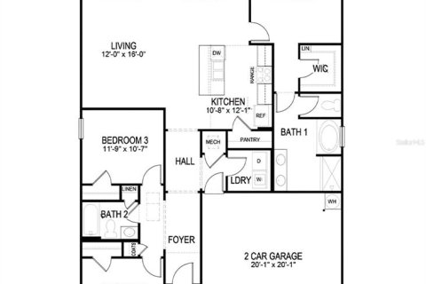 House in DeLand, Florida 3 bedrooms, 156.54 sq.m. № 2221628 - photo 27