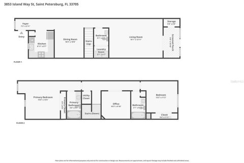 Townhouse in Saint Petersburg, Florida 2 bedrooms, 142.88 sq.m. № 2157215 - photo 30