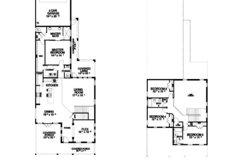 House floor plan «House», 4 bedrooms in Persimmon Park by ICI Homes