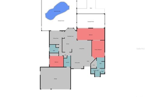 House in New Port Richey, Florida 3 bedrooms, 169.83 sq.m. № 1876006 - photo 9