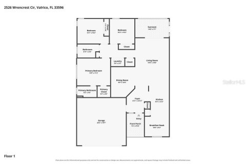 Villa ou maison à louer à Valrico, Floride: 3 chambres, 125.23 m2 № 2423636 - photo 2