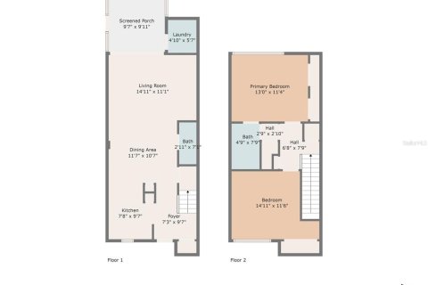 Adosado en venta en Sarasota, Florida, 2 dormitorios, 97.36 m2 № 1532342 - foto 12