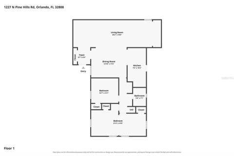 Casa en venta en Orlando, Florida, 2 dormitorios, 113.34 m2 № 2386049 - foto 22