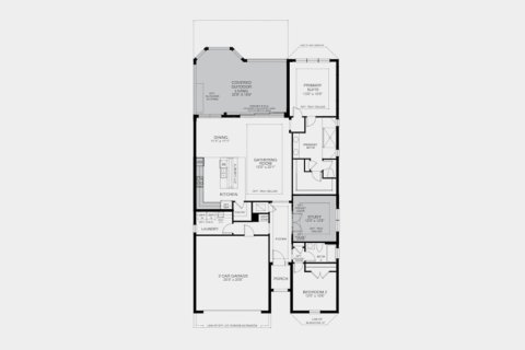 Townhouse floor plan «175SQM AZZURRO», 2 bedrooms in ESPLANADE AT ARTISAN LAKES