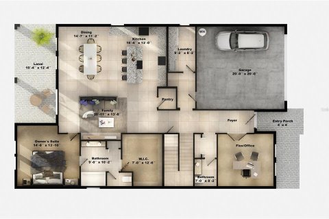 House in Orlando, Florida 5 bedrooms, 276.85 sq.m. № 1807379 - photo 2
