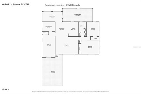 Villa ou maison à vendre à DeBary, Floride: 3 chambres, 165.92 m2 № 2402925 - photo 11