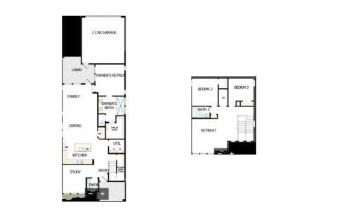 House floor plan «House», 3 bedrooms in Seabrook Village 40’ Rear Entry