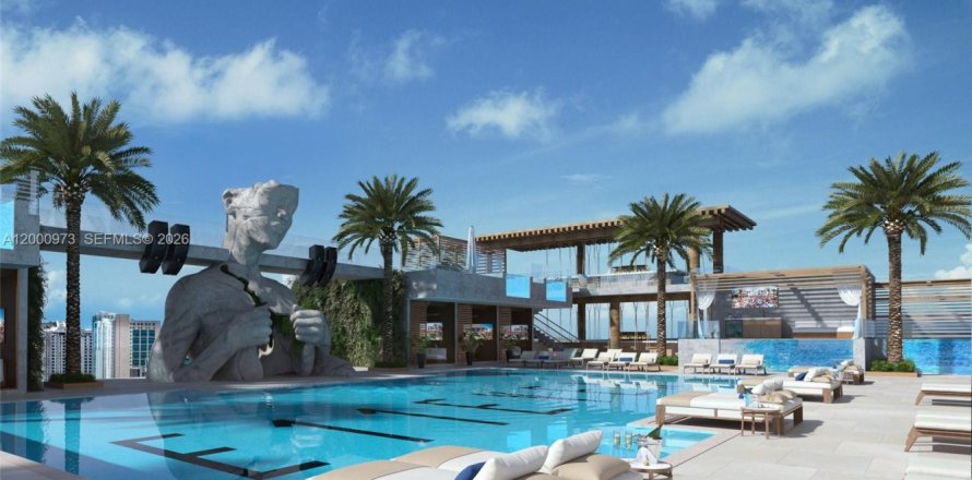 Студия в кондо в Майами, Флорида № 2065299