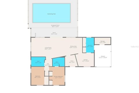 Villa ou maison à vendre à Citrus Springs, Floride: 2 chambres, 116.59 m2 № 1898690 - photo 19