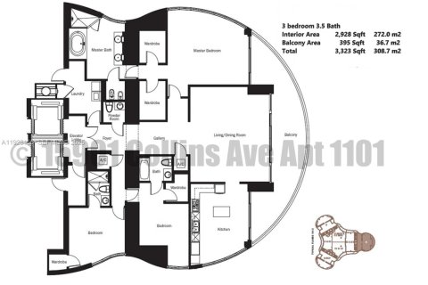 Купить кондоминиум в Санни-Айлс-Бич, Флорида 3 спальни, 257.15м2, № 1988290 - фото 15