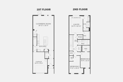Townhouse floor plan «169SQM SEACREST», 3 bedrooms in OCEAN COVE