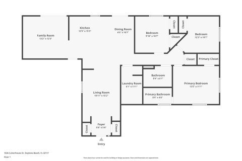 Casa en venta en Daytona Beach, Florida, 3 dormitorios, 135.82 m2 № 1876276 - foto 1