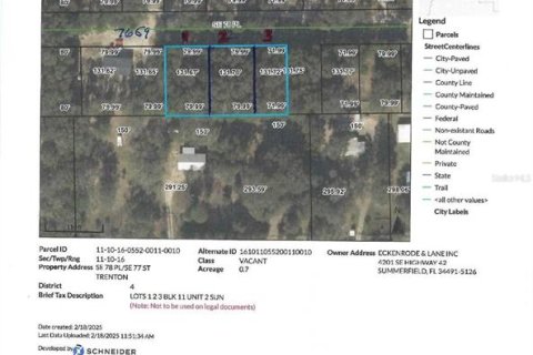 Land in Trenton, Florida № 1824269 - photo 1