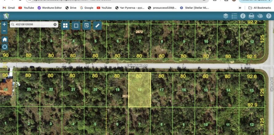 Land in Port Charlotte, Florida № 2160080