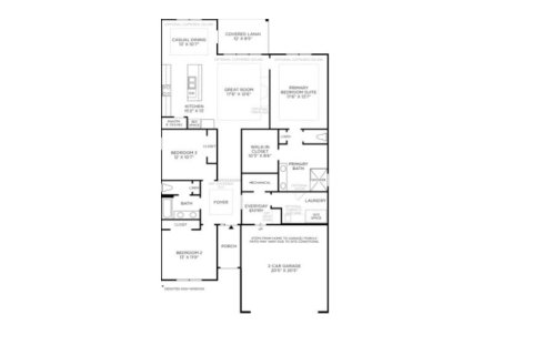 Планировка виллы или дома «House» 3 спальни в ЖК Mill Creek Forest - Meadows