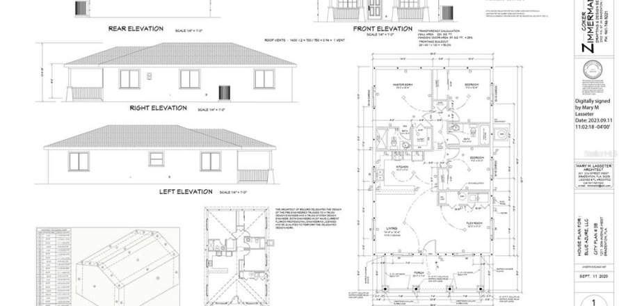 House in Bradenton, Florida 3 bedrooms, 114.46 sq.m. № 1245847