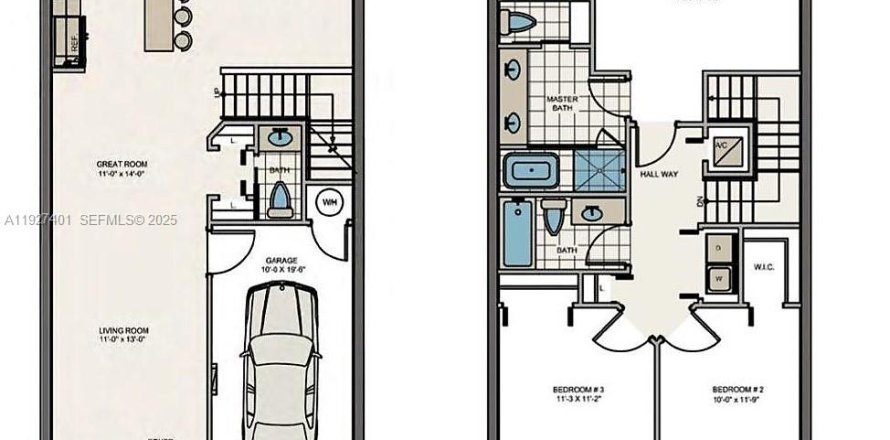 Touwnhouse à Miami, Floride 3 chambres, 155.89 m2 № 1986271