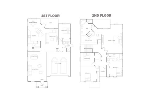 Townhouse floor plan «299SQM PALMDALE», 5 bedrooms in SIENA RESERVE