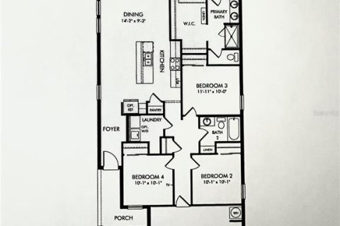 House in Clermont, Florida 4 bedrooms, 155.89 sq.m. № 2166461 - photo 3
