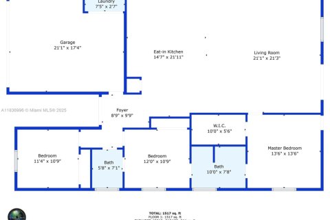 Купить виллу или дом в Окленд-Парк, Флорида 3 спальни, 158.49м2, № 1822247 - фото 7