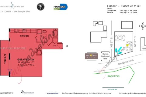 Condominio en venta en Miami, Florida, 58.71 m2 № 2012618 - foto 27