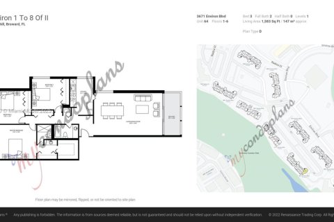 Copropriété à vendre à Lauderhill, Floride: 3 chambres, 147.06 m2 № 1897138 - photo 27