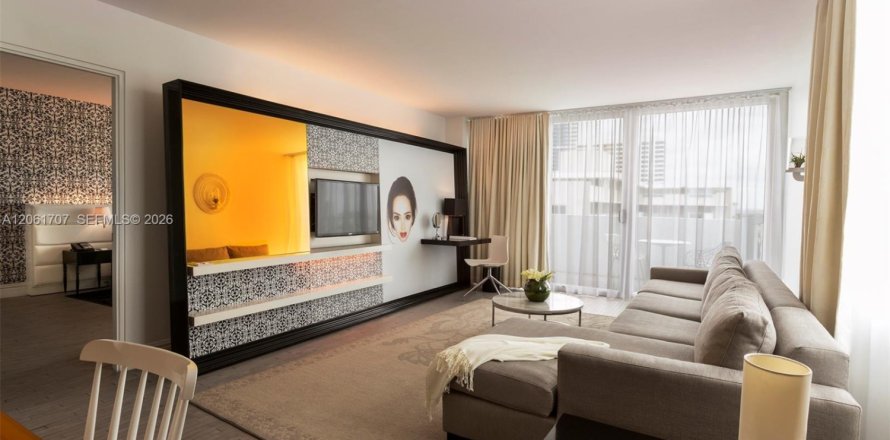 Studio à Condo à Miami Beach, Floride  № 2185604