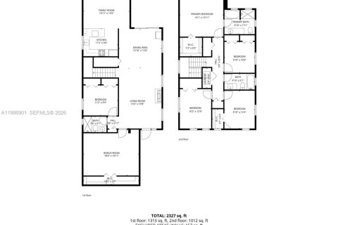 Купить виллу или дом в Хомстед, Флорида 5 спален, 201.6м2, № 2044986 - фото 21