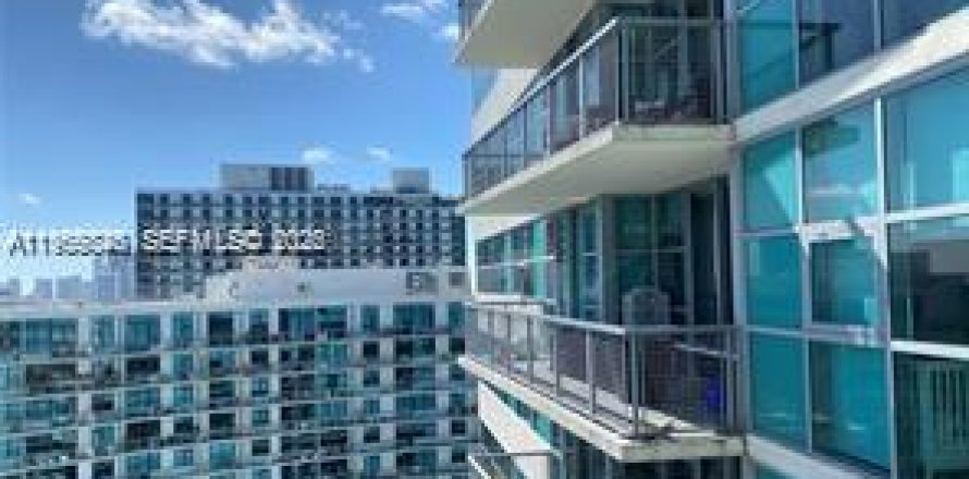 Кондоминиум с 1 спальней в Майами, Флорида № 2027418