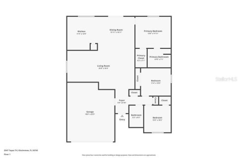 Casa en alquiler en Kissimmee, Florida, 3 dormitorios, 133.5 m2 № 1893720 - foto 2